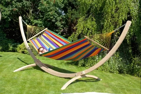 Siesta Grande - Hängemattenständer Holz extra groß Fichte by MacaMex MA-20001 